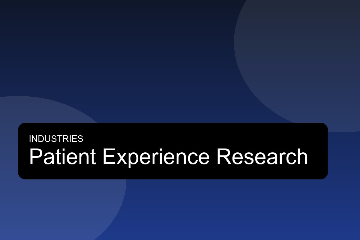 Patient Experience Research